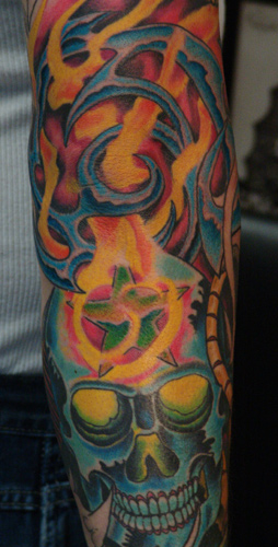 Tattoos - Anthony Lawton - bio sleeve
