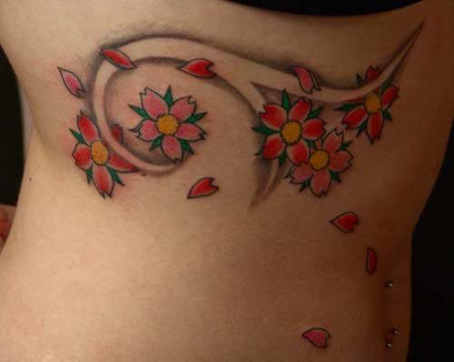 Tattoos - Anthony Lawton - cherry blossoms