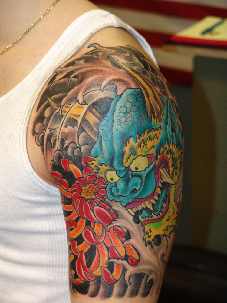 oni demon by anthony lawton tattoonow oni demon by anthony lawton tattoonow