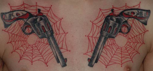 Tattoos - Anthony Lawton - pistols