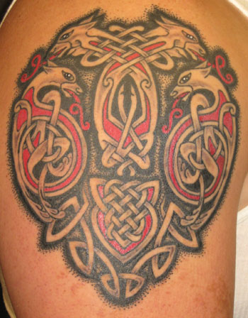 Tattoos - Tribal tattoos - celtic hounds