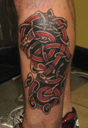 Tattoos - Ethnic Celtic Knotwork tattoos - celtic hounds
