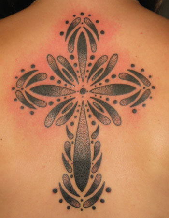 Tattoos dotwork cross