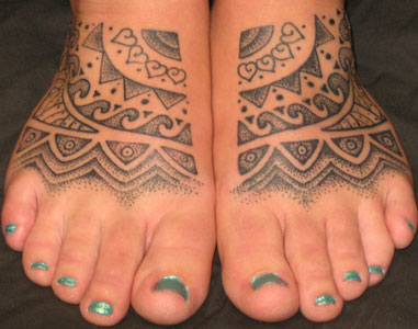 Tattoos dotwork feet