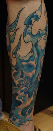 Color tattoos Tattoos in progress