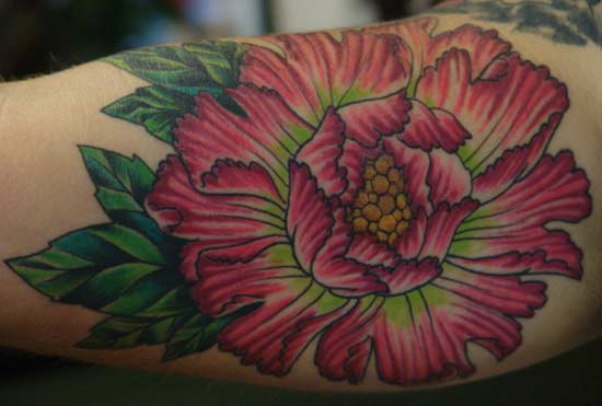 Anthony Lawton Tattoos peony