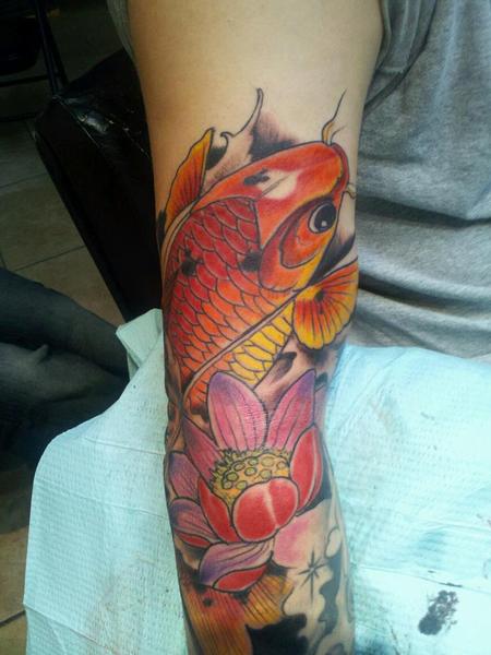 Tattoos - koi sleeve - 65557