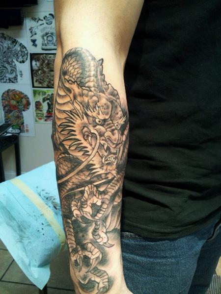 Tattoos - japanese dragon - 65559