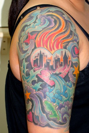 Tattoos - Anthony Lawton - heart city