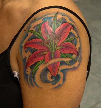 Anthony Lawton Tattoos stargazer lily