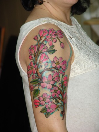 Realistic tattoos Tattoos cherry blossoms