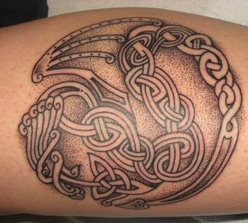 Jay Laviolette Tattoos celtic dragon