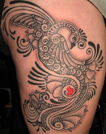 Jay Laviolette Tattoos peacock
