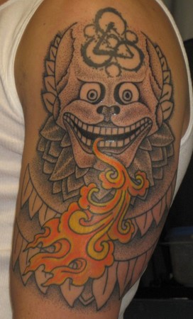 Jay Laviolette Tattoos tibetian skull