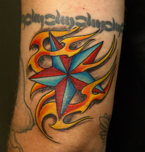 Tattoos - nautical star - 32190
