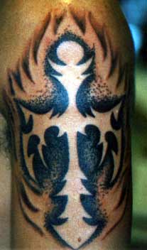 Black and Gray tattoos Tattoos Tribal Cross