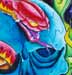 tattoo galleries/ - blue skull   - 4561