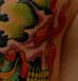tattoo galleries/ - fiery skull - 16593