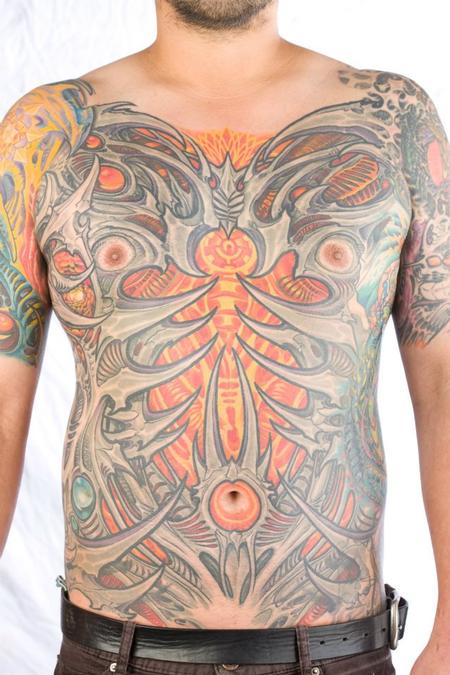 Tattoos - Bio mech chest  - 75167