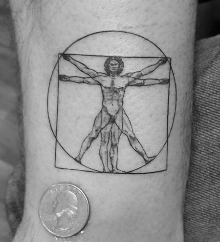 Tattoos - Vitruviun Man - 132876