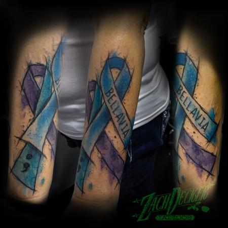 Tattoos - Watercolor Awareness Ribbons - 131996