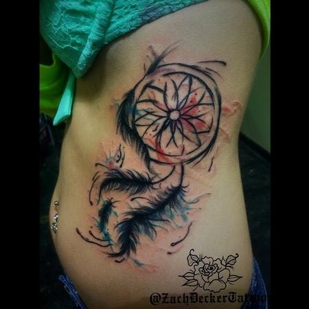 Tattoos - Watercolor Dreamcatcher - 128198