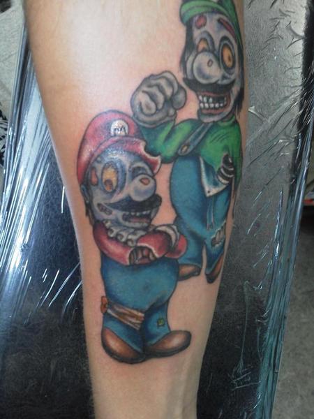 Tattoos - Zombie Mario and Luigi - 104868