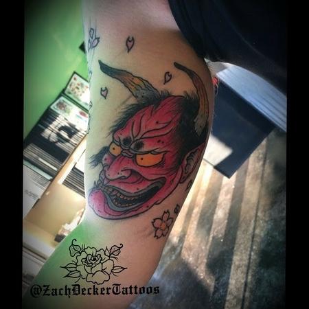 Tattoos - Japanese Hannya Mask (Healed) - 128204