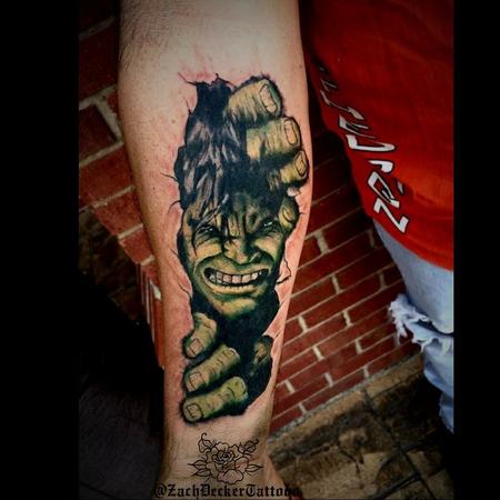 Tattoos - Photo realistic Incredible Hulk - 128197