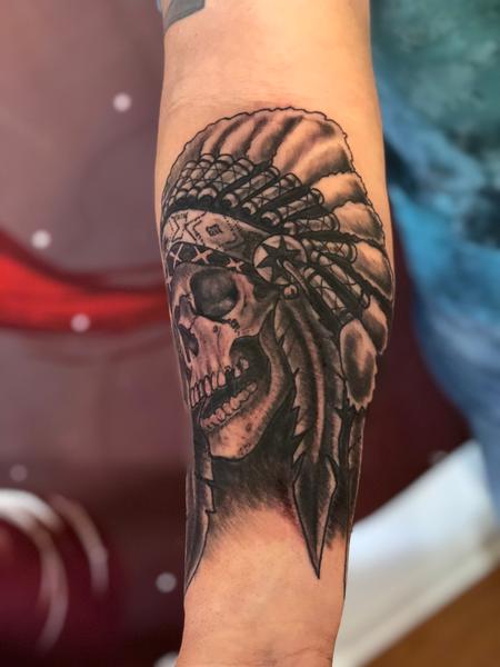 Tattoos - Skull head dress - 133291