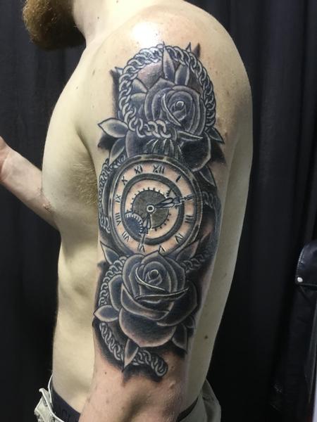 Tattoos - Just passing the time with some roses. - 133905