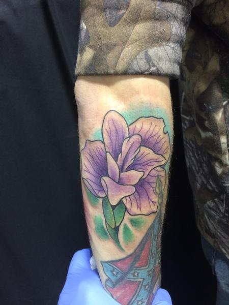 Brandon Over - Purple flower