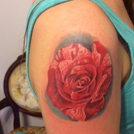 Brandon Over - red rose