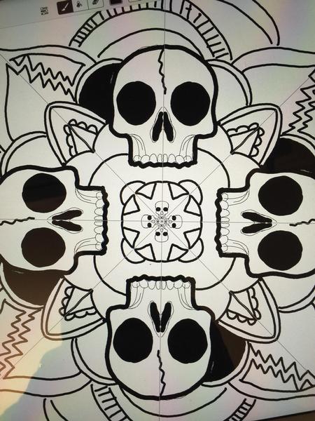 Christopher Arthur - Skull mandala