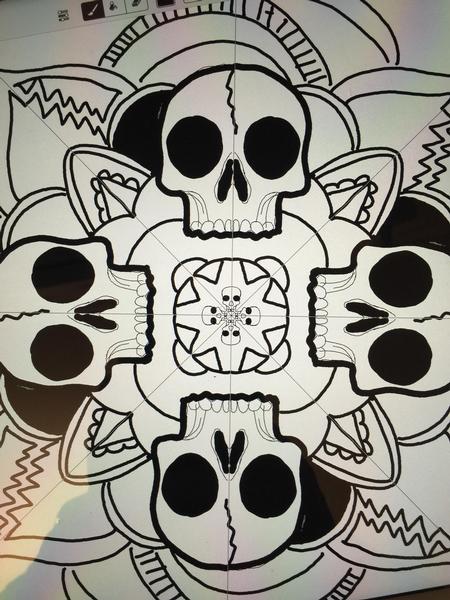 Tattoos - Skull mandala - 117351