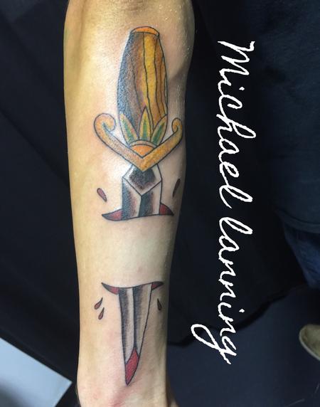 Tattoos - Traditional dagger - 119968
