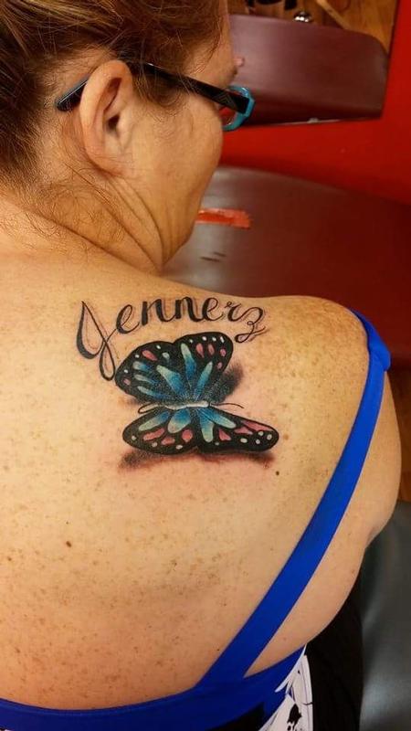 Tattoos - Butterfly coverup - 115518