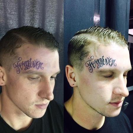 Brandon Over - face tattoo