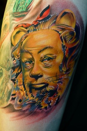 Comments Wizard of oz lion this tattoo was a lot of fun it took about 6