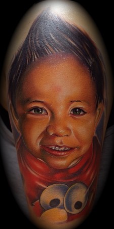 Mike Demasi - elmo portrait tattoo