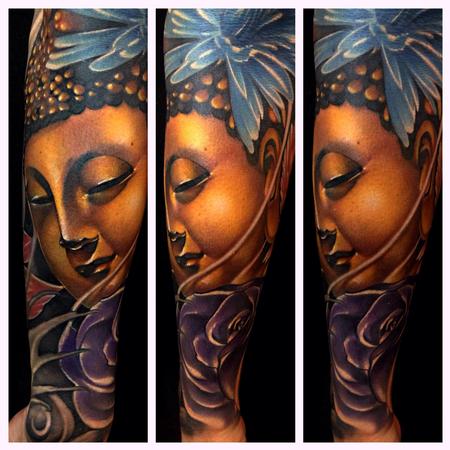 Art Junkies Tattoo Studio : Tattoos : Mike Demasi : Likeness of Buddha