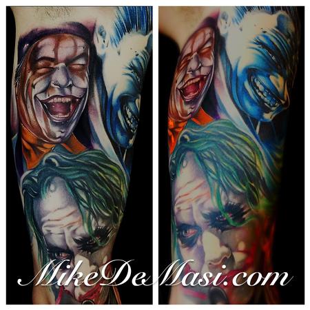 Mike Demasi - The Joker color tattoos