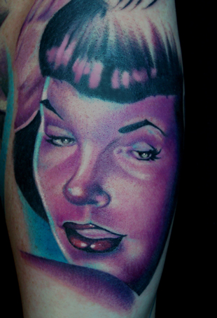 Tattoos Aric Taylor The Dark Horse Color Bettie Page