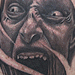 Tattoos - Scary Face on arm - 31029