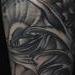 Tattoos - Black and gray Octopus treasure map tattoo Mike DeMasi Art Junkies Tattoo - 59971
