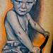 Tattoos - Portrait of Heather's kid on bike - 25731