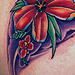 Tattoos - Flowers on ribs  - 31035