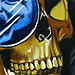 Colored Pencil Skull Original Art Design Thumbnail