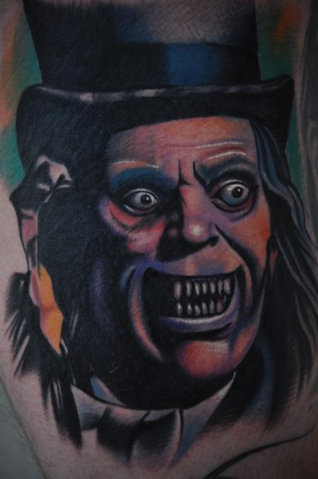 Aric Taylor The Dark Horse - Mr. Hyde Color Portrait Custom Tattoo Aric Taylor Art Junkies
