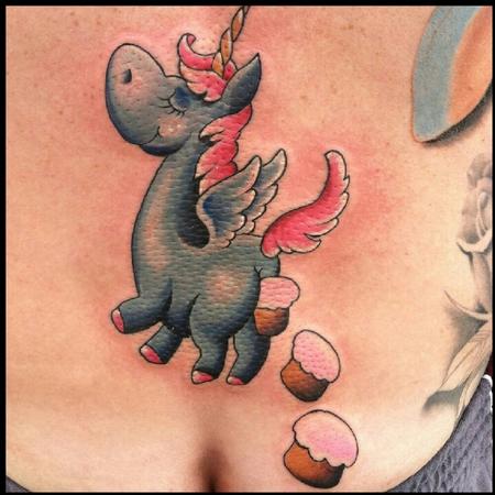 Tim Mcevoy - colored unicorn tattoo